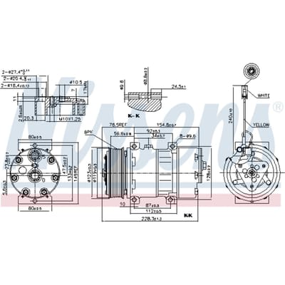 Compressor airconditioning NISSENS 89473