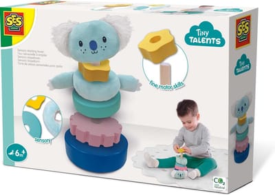 SES Tiny Talents - Sensory Stapeltoren - verschillende materialen