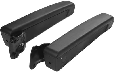 Dailygoods- Armsteun Universeel - Verstelbaar - Schokbestendig - PU Spons - 2 Stuks - Zwart - Voor Auto's en Trucks - Zitsteun