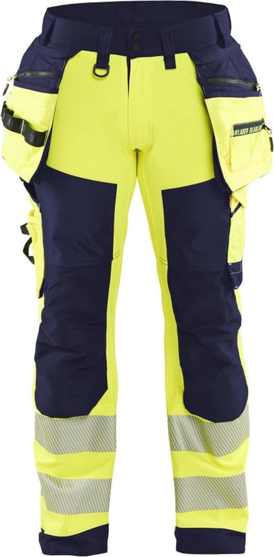 Blaklader 1820-2513 Softshell Werkbroek High Vis - High Vis Geel/Marineblauw - C146
