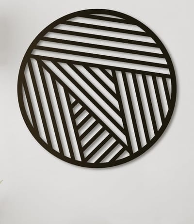 Wanddecoratie | Geometrisch 8 rond - XL (80x80cm)