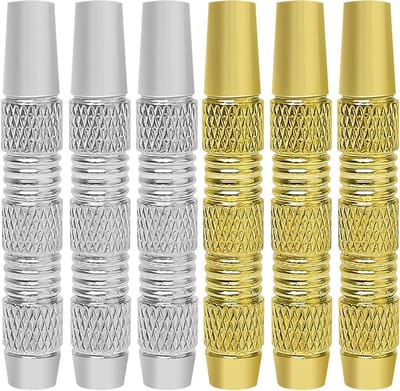 6 Stuks Vervangbare Dart Barrel Accessoires, 16g Stalen Punt Darts, Knurled Grip voor Precisie en Comfort