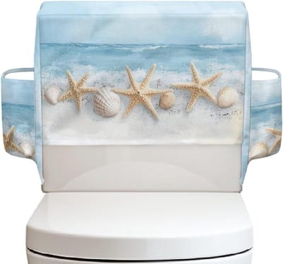 Toilet Tank Cover - Toilet Reservoirhoes - Badkamer Organiseren - Met Opbergvakken - 37 x 17 x 31 cm