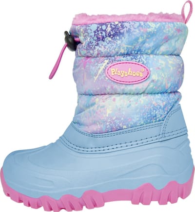 Playshoes - Snowboots - Pastel - Regenboog - Splash - Turquoise - Maat 22/23