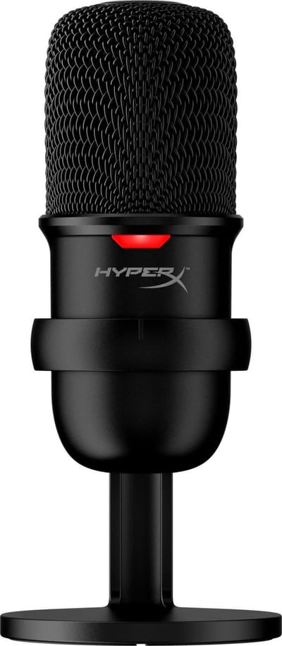 HyperX SoloCast – USB Gaming Microfoon voor Streamen – Hi-Res Geluidskwaliteit – Tap-to-Mute – Geschikt voor TeamSpeak & Discord - PC, PS4, PS5, Mac.