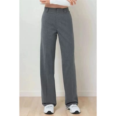 Hoge Taille Rechte Pijpen Broek