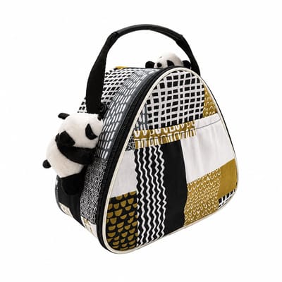 Sercano Lunchtas – Koeltas Lunch – Geïsoleerde Lunch Bag met Panda Design – Koel- en Warmhoudtas – Lunchbox Tas voor School, Werk en Picknick – 23 x 13 x 21 cm