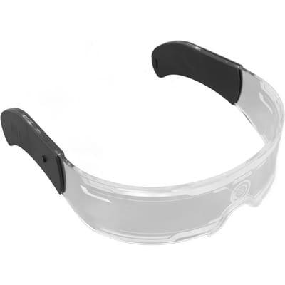 LED Vizier Bril Licht Op 7 Kleuren 4 Modi Cyberpunk Futuristisch Lichtgevend Cosplay voor Clubs Kerst white