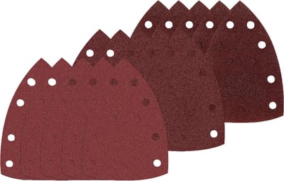 SKIL Schuurpapier Driehoek - Schuurpads - Delta Schuurpapier - Schuurpapier Set - Klittenband - 102x151mm - 15 Vellen - Korrel 60/120/180 - Geschikt Voor Skil Schuurmachine - Skil 2610393759