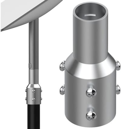 geschikt voor Buisadapter - geschikt voor - schotelantenne van de tweede generatie, 2,0 inch buisadapter-mastverkleiningsverbinding - geschikt voor tv-mast en satellietmast