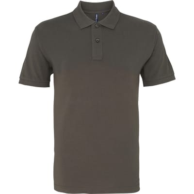 Asquith & Fox Menselijk organisch Klassiek Fit Poloshirt (Leisteen)