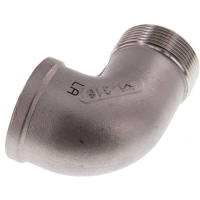 Rp 1 1/2'' x R 1 1/2'' F/M RVS L-Fitting 90graden 16 Bar - FL2E-FM-SH-112R