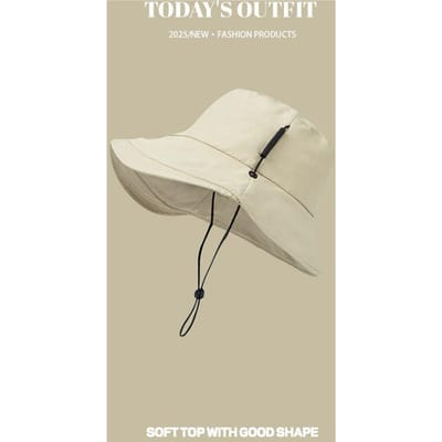Koreaanse Versie van Nieuwe Vissershoed voor Lente en Zomer voor Dames Casual en Veelzijdig Zomer Dun Buiten Gezichtsprofiel Zonbescherming Hoed One size white
