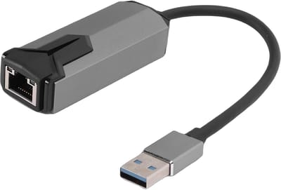 Netwerk Adapter - Ethernet Dongle - Snelle Internetverbinding - 2.5Gbps Snelheid - Compact Formaat - Metaalkleur