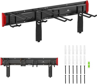 Maclean - Wandhouder - wandrek voor gereedschap, van staal, max. draagvermogen 136 kg, breedte 816 mm, MC-178