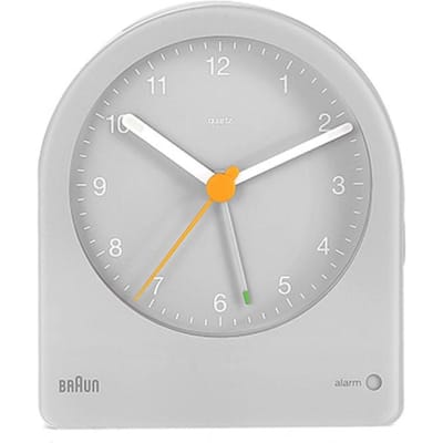 Braun BC22G - Wekker - Analoog - Stil uurwerk - Grijs