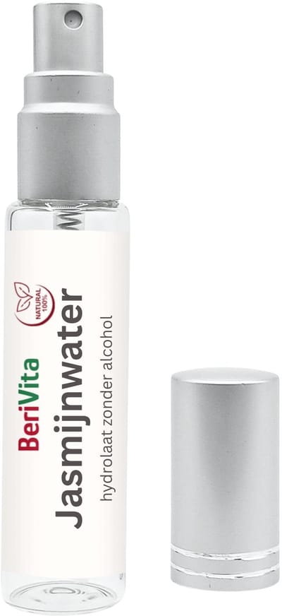 Jasmijnwater 10ml Spray - Puur - Hydrosol, Hydrolaat van Jasmijn Bloemen - Gezicht en Body Mist - Natuurlijke Toner