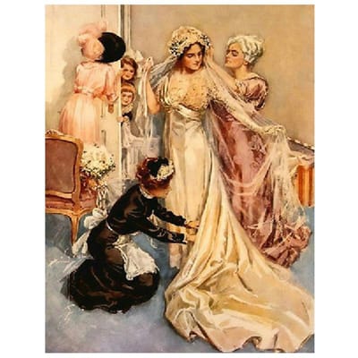 Diamant broderie mariée française mosaïque strass bricolage diamant peinture plein rond point de croix 20X30CM beige