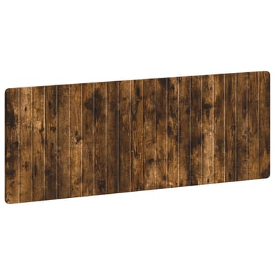 vidaXL - Wandgemonteerd - Hoofdbord - ZWOLLE - Gerookt - eiken - Bewerkt - hout