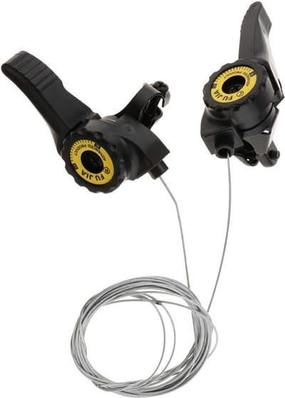 Fiets Schakelset 3x5/6/7 Speed MTB Thumb Shifters Zilver