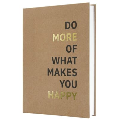 Sigel Jolie notitieboek - A5 - kraft - Pure Happiness - met lijn - SI-JN805