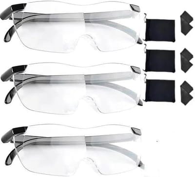 Vergrootglas, leesloep voor senioren, 300% vergroting, naaien, lezen, hobby, 3-delige set