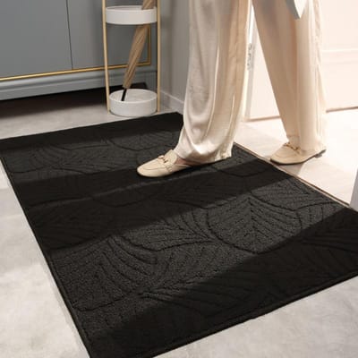 Nouveau Tapis d'Entrée Simple Tapis Anti-poussière Antidérapant pour Seuil de Maison Tapis de Porte d'Entrée de Luxe 50x80cm gray