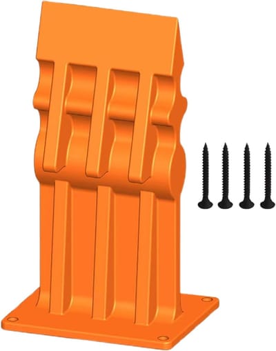 Handmatige Houtklover - Brandhout Splijter - Efficiënt Aanmaken - Gietijzeren Constructie - 20cm Zaagdiameter - Oranje