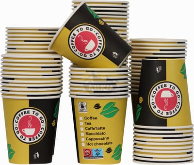 KURTT - Koffiebekers to go - Koffiebeker karton - Drinkbekers - 7oz - 180ml - 3000 stuks - extra sterk, lekvrij
