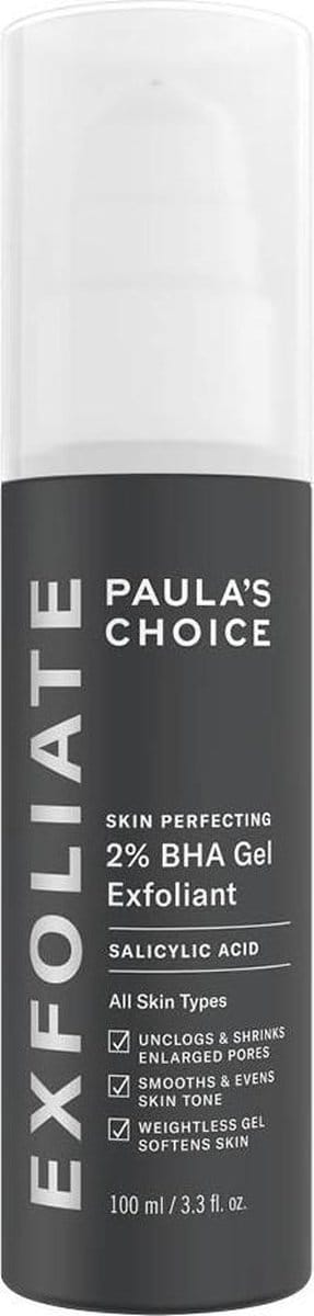 Paula's Choice SKIN PERFECTING 2% BHA Gel Exfoliant met Salicylzuur - Gaat Puistjes & Mee-eters Tegen - 100 ml