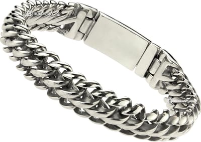 Bukovsky - Stalen Armband - "Elegance Extra Small" - 18 cm - Zilverkleur - Gepolijst - Glanzend - Rvs - 316L Stainless Steel