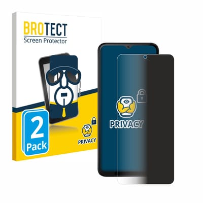 BROTECT - privacy screenprotector voor Cubot Note 50 - Folie Beschermfolie Blauwlichtfilter 2 Stuks