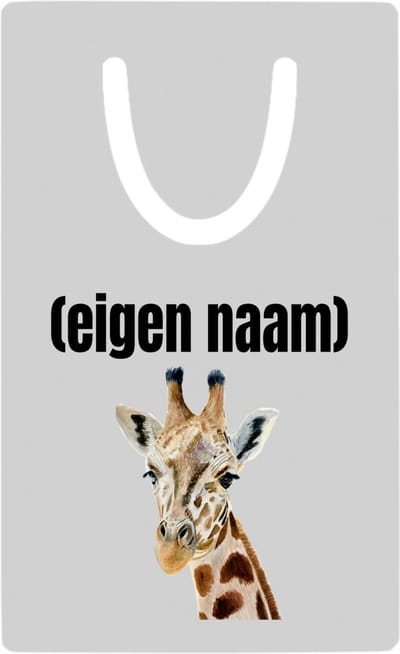 Hacebo® - giraffe met eigen naam metalen boekenlegger - Giraffe - giraffe liefhebbers - dieren liefhebber - leuk cadeau voor iemand die houdt van giraffen - cadeau - kado Bladwijzer boekenleggers - 7.6 cm x 5cm