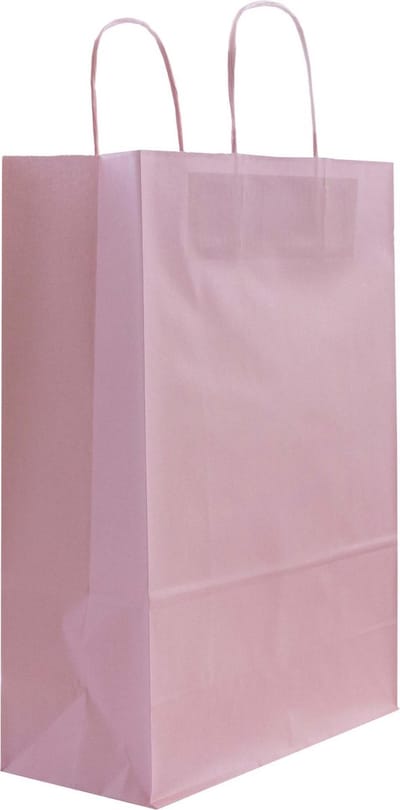 Papieren tasjes 50 stuks - Roze - 27x12x37cm - Cadeautasjes - Papieren tasjes met handvat