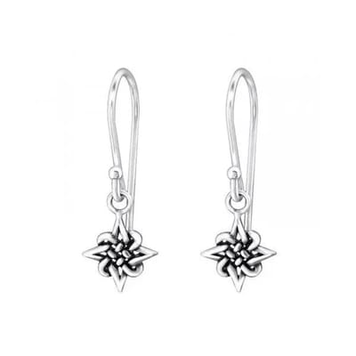 Aramat Jewels | Oorhangers | Zilveren Keltische Knoop Oorbellen - Aramat Jewels® | | | |6mm | Zilver | Kinderen, Volwassenen | Verkleurd niet