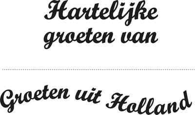 Marianne Design Stempel Groeten uit Holland CS0898