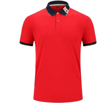 POLO Shirt Heren Zomer Dun Zijdeachtig Ademend Korte mouw Heren Polo Revers Kleurblokkering Mode T-shirt Voor Heren 3XL
