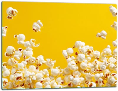 TMK ArtDeko Serie - Snijplank - Glas - Popcorn Motief - 52x40cm