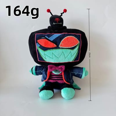 25cm Alastor Tiffany Vox Tv Pluche Pop Schurkachtige Zachte Knuffel Cartoon Randproducten Speelgoed Accessoires Verjaardag Fans Cadeau wit