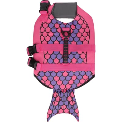 Gilet de sauvetage pour chien Sécurité Réglable Protecteur Flottation pour animal de compagnie Gilet de sauvetage avec poignée pour la natation et M(for 4-6.5kg)
