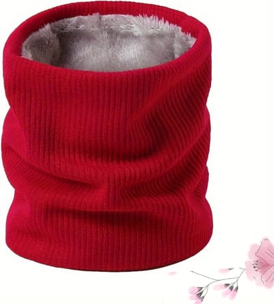 Nivard Nekwarmer - Heren - Dames - Fleece - Motor - Bandana - Masker - Colsjaal - Winter - Sjaal - Gewatteerd - Warm - Rood
