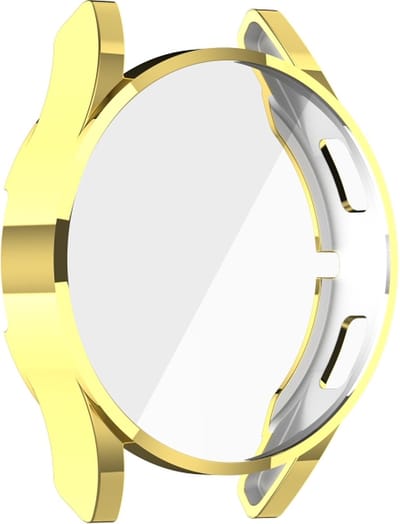 Screenprotector watch case - hoesje - geschikt voor Samsung Galaxy Watch 4 - 44 mm - goud