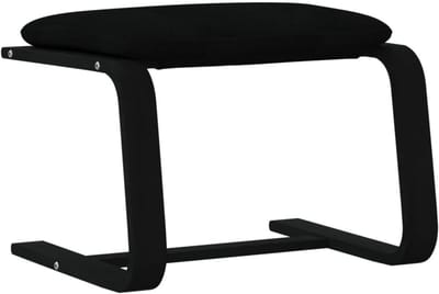 Florixa® Voetenbankje of poef - Voetenbankje - Poef - Hockers en poefen - Zwart - 41cm x 51cm x 40 cm