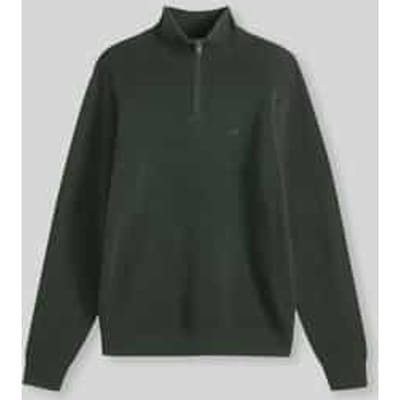 relaxed fit pullover van pure katoen model 'QUARTER'