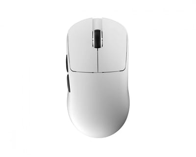 MADLIONS MAD G - Lichtgewicht Gaming Muis - PAW 3395 Sensor - Huano Ice Berry Pink Switch - 1K Bedraad + 8K Draadloos - 250mAh - Wit