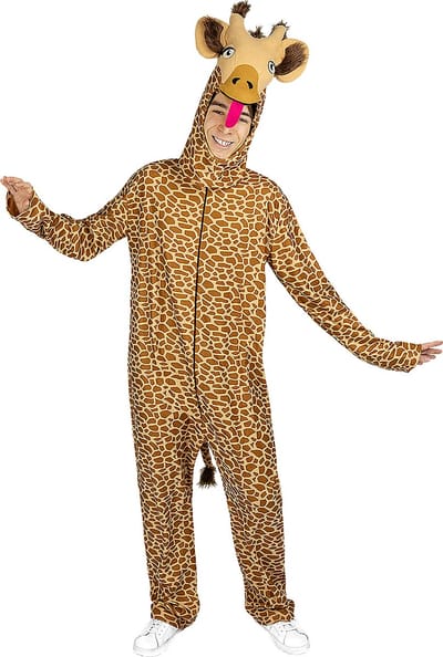 FUNIDELIA Giraffe Kostuum voor volwassenen - Maat: S - M - Bruin