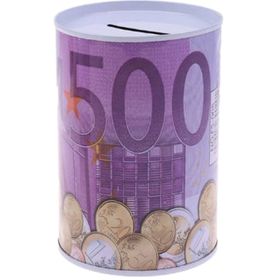 Schattige EURO Spaarpot Duurzame Veilige Metalen Spaarpot voor het Verzamelen van Contant Geld Spaardoos