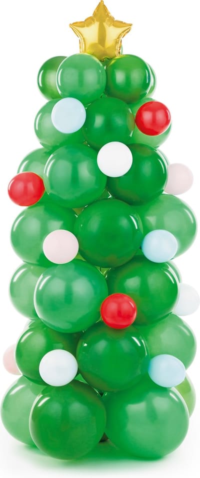 PARTYDECO - ballonnen - Kerstboomboeket ballonnen 161 cm - kerstmis - decoratie