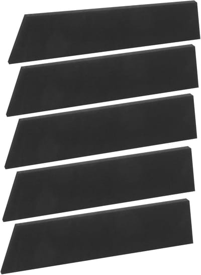 Vervangende Raamwisser Strips - Huishoudelijke Reiniger - Ramen Schoonmaken - Duurzaam EVA Materiaal - 34.8 cm Lengte - Zwart
