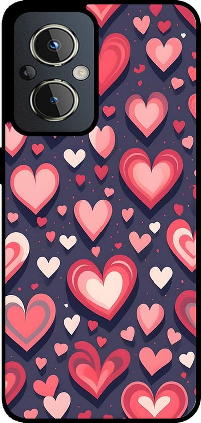 Smartphonica Telefoonhoesje Geschikt voor OnePlus Nord N20 5G met Hartjes Opdruk - TPU Backcover Case With Heart Design geschikt voor OnePlus Nord N20 5G